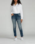 Bluberry denim Pull-On Ankle Length Mila