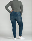 Bluberry Denim Pull-On Slim Leg Medium Wash