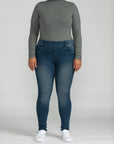Bluberry Denim Pull-On Slim Leg Medium Wash