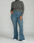 Bluberry Denim Pull-On Flare Leg Rara