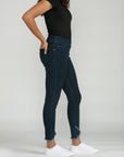 Bluberry denim Elastic Waistband Capri Palmer