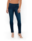 Bluberry Denim Pull-On Straight Leg Rinse Wash