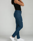 Bluberry Denim Zipper-Fly Slim Leg Amanda