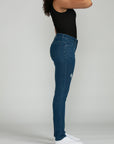 Bluberry Denim Zipper-Fly Straight Leg Amira