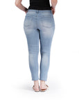 Bluberry Denim Zipper-Fly Ankle Length Aylin