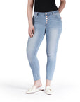 Bluberry Denim Zipper-Fly Ankle Length Aylin