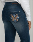 Bluberry Denim Pull-On Straight leg Cecila