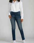 Bluberry Denim Pull-On Straight leg Cecila