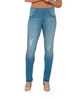Bluberry Denim Pull-On Slim Leg Helen