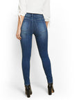 Bluberry Denim Zipper-Fly Straight Leg Medium Wash