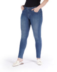 Bluberry Denim Zipper-Fly Ankle Length Medium Wash