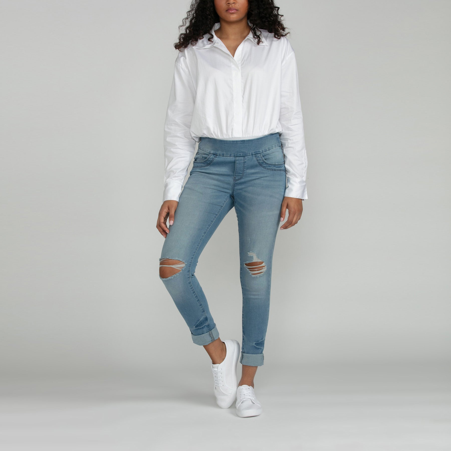 Bluberry denim Pull-On Ankle length Riley