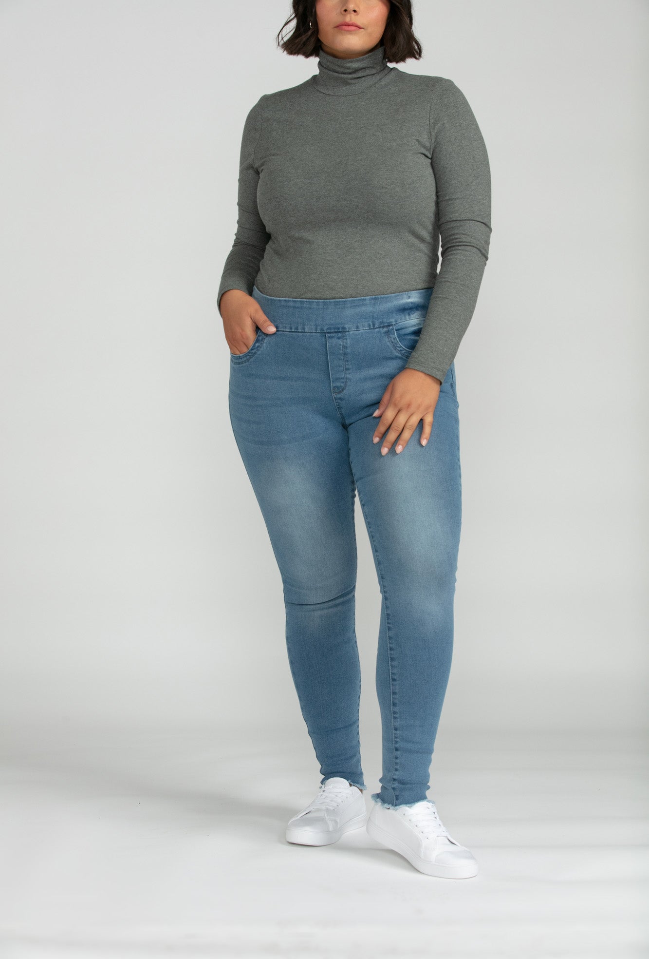 Bluberry Denim Pull-On Ankle length Reese