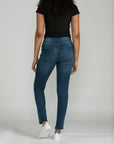 Bluberry Denim Elastic Waistband Ankle Length Eloise