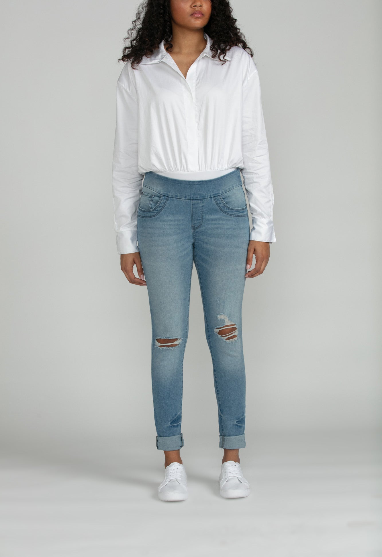 Bluberry denim Pull-On Ankle length Riley