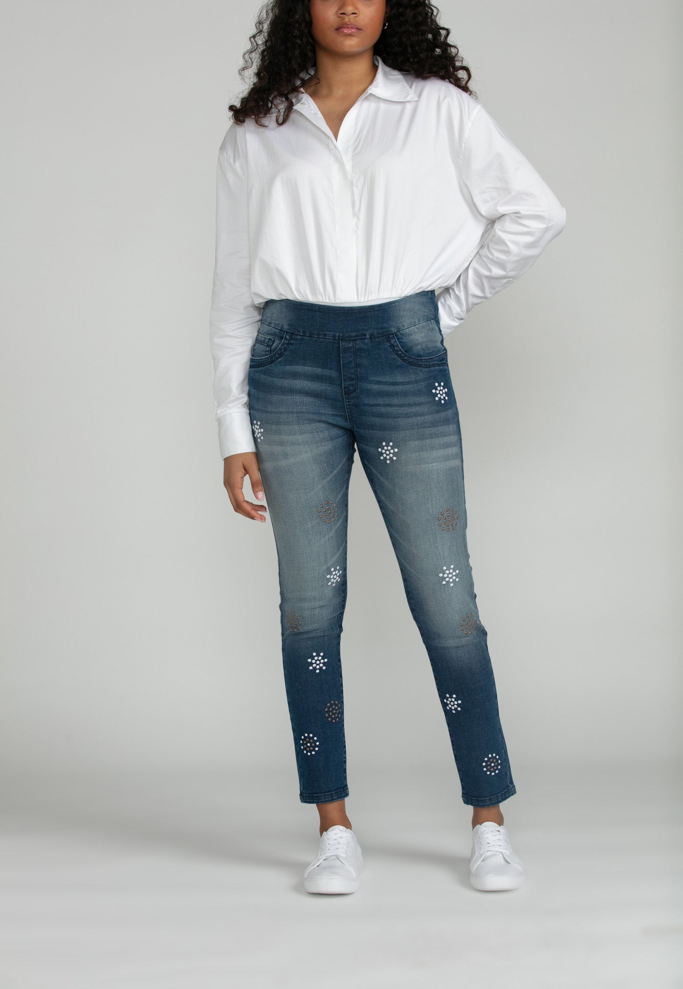 Skinny Ankle Jeans - Dark denim blue - Ladies | H&M US