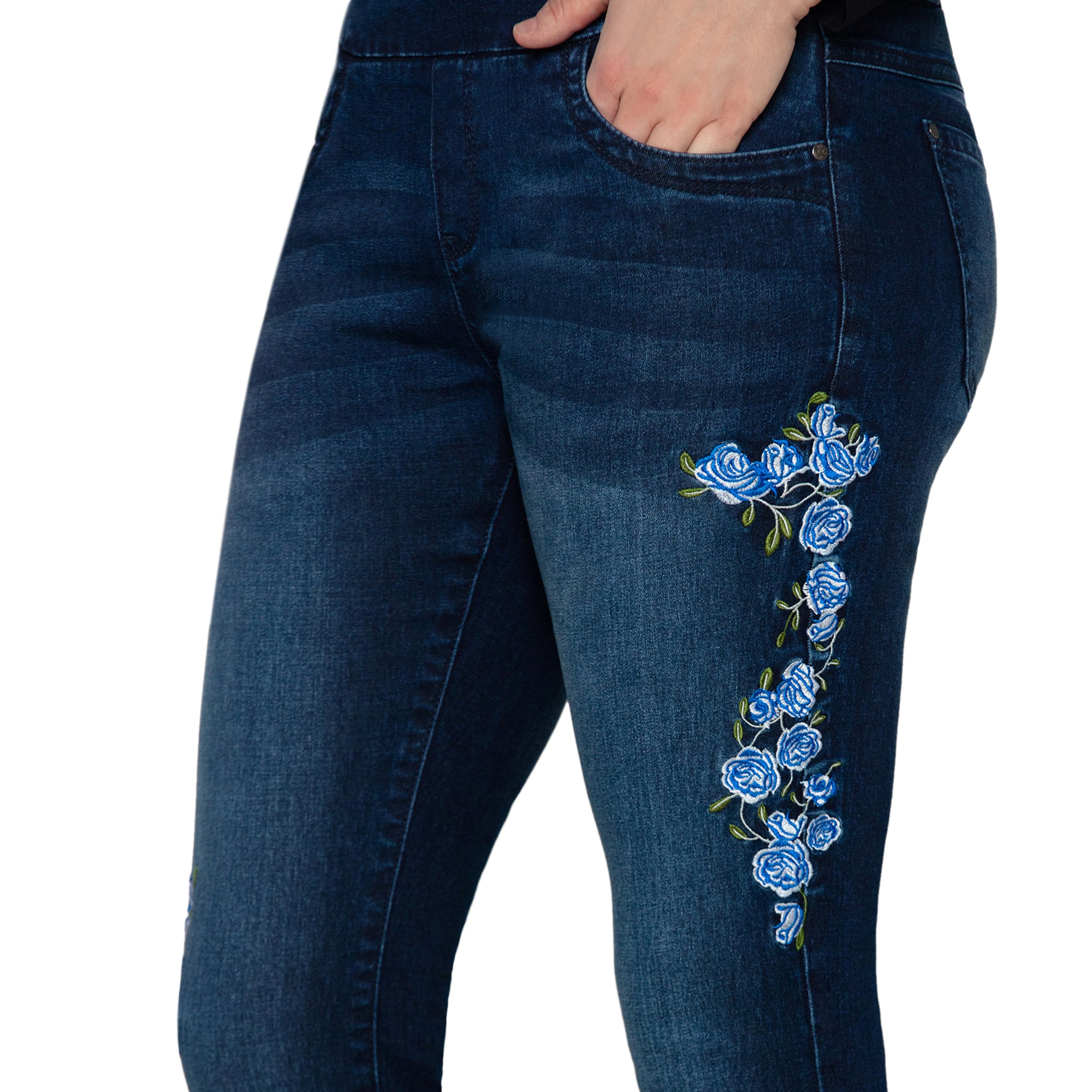 Bluberry Denim Pull-On Slim Leg Cillian