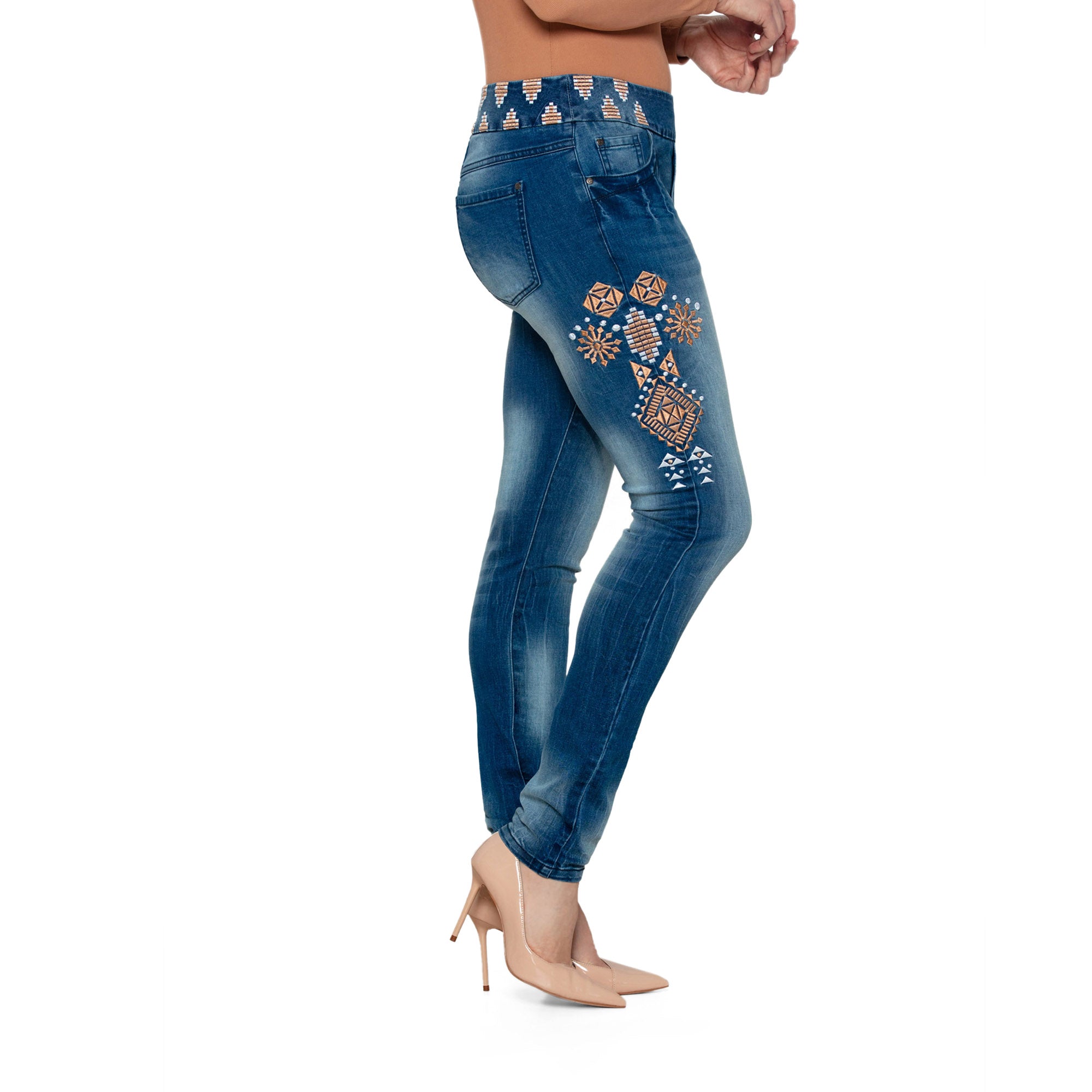 Bluberry Denim Pull-On Slim Leg Elizabeth